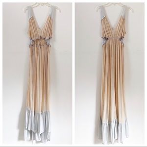 Free People | Goddess Cutout High Low Maxi Dress